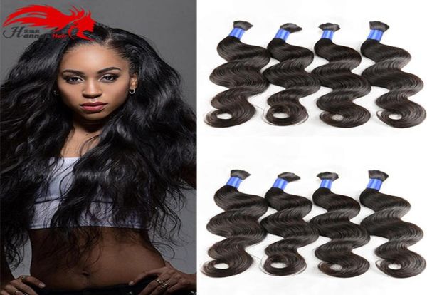 Hannah produit cheveux brésiliens en vrac cheveux humains vague de corps cheveux en vrac pour tresser sans attachement 3 pièces cheveux humains non transformés 3364915