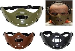 Hannibal Masks Horror Hannibal Hannibal Scary Resin Lecter El silencio de los corderos Masquerade Party Halloween Mask 3 Colors Q08067575173