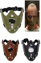 Hannibal Masques Horreur Hannibal Scary Resin Lecter le silence des agneaux Masquerade Cosplay Party Halloween Mask 3 Colors Q08069761362