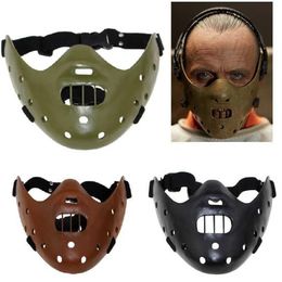 Hannibal Masques Horreur Hannibal Effrayant Résine Lecter Le Silence des Agneaux Mascarade Cosplay Party Halloween Masque 3 Couleurs Q0806236B