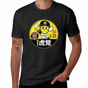 Hanshin Tigres Lucky la mascotte T-shirt classique blancs douane vêtements mignons hommes unis t-shirt graphique g1jO #