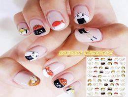 Hanyi Series Hanyi29391 Sushi Designs Designs mignons Egg Cool 3D Nail Art Stickers Decal Modèle décorations d'outils à ongles diy2209030