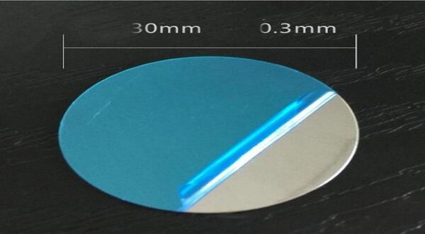 Haobuy Ultra Slim Round Mirror Surface Magretic Disk Plate en fer Fiche de fer pour le support Magnet de voiture Holder7946505