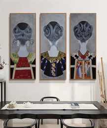Haochu Modern Chinese Style Salon Decorative Painting Sapa Fond Muraux muraux Vêtements CHILLES ACCESSOIRES DE CHEUR Affiche LJ2205859