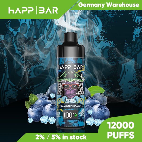 HALP BAR HS12000 Prix de gros batterie rechargeable 10000 12000 15000 Puffs Tye-C Chargeur Dernivable E Vapes avec écran LED