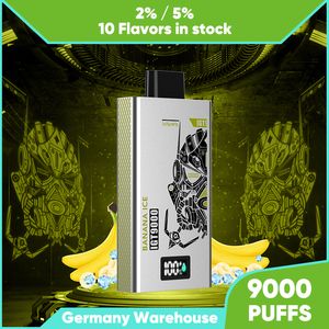 Happ Elf 9k Puff Vape 9000puffs desechable 14 ml de jugo de vape vaper recargable 2% 5% e vaporizador de jucie líquido