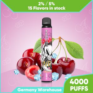 Happ Puff Bar 4K Vapes Jetable 4000Puffs Cigarette électronique 20mg 50mg Force Nic Salt E Juice Ecigarette