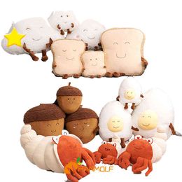 Happy Animals Polls Family Hermit Crab Egg Egg Cloud Chestnut SOP Gevulde pluche speelgoed Decor Prop Drop verzending Hanmolf J220704