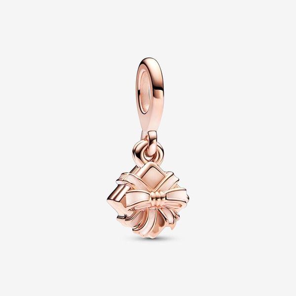 Joyeux anniversaire cadeau ouvrable Dangle Charm Pandoras 18K or rose bijoux de luxe ensemble de breloques fabrication de bracelets breloques en argent collier pendentif boîte d'origine