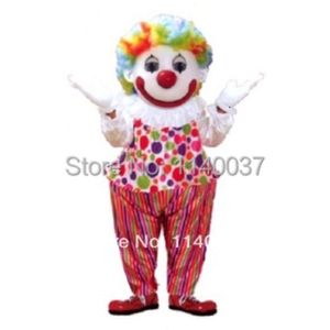 Happy clown mascot cartoon personage carnaval kostuum fancy kostuum feest mascotte kostuums