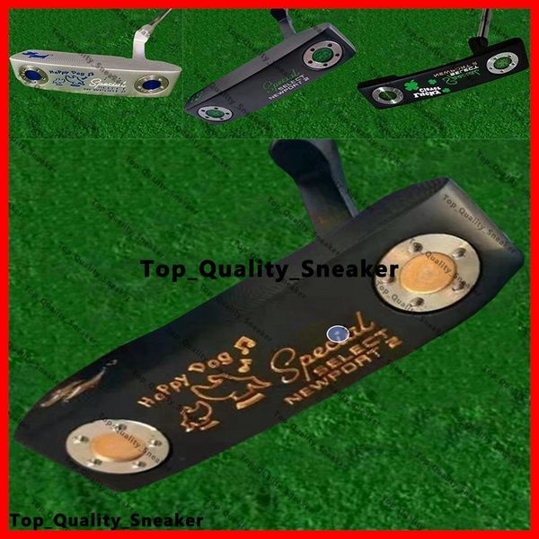 Happy Dog 32/33/34/35 pouces Special Select Newport 2 Scotty Putter Golf Putter avec Logo Zyd87 Clover Lucky Clover Scotty Camron Putter Golf Clubs Classic Right Hand