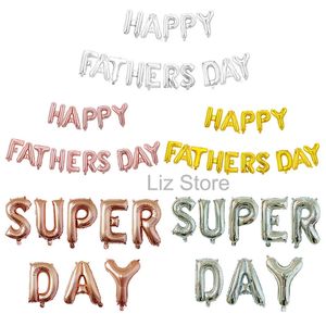 Happy Fathers Day Decoratie Ballon Super Day Letter Ballon 16inch Fathers Day Achtergrond Decor Ballon Festival Party Supplies Th0744