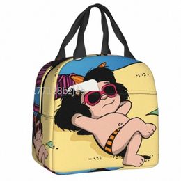 Happy Mafalda Sac à lunch isolé pour le bureau scolaire Carto Anime Refroidisseur étanche Boîte à bento thermique Femmes Enfants C7Ld #