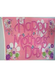Bandera del Día de la Madre feliz de la madres 3x5ft Polyester Club Sports Indoor con 2 arandelas de latón5723154