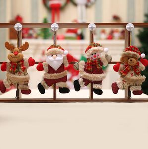 Gelukkig nieuwjaar Kerst ornamenten Diy Xmas Gift Santa Claus Sneeuwman Boom Pendant Doll Hang Decorations for Home Decor