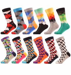 Happy Chaussettes Hommes Chaussettes Drôles Marque Coton Men039s Robe Chaussette Nouveauté Art Chaud Chaussettes Socken Herren Laine Épaisse Sox 1 paire 2 pie9306053