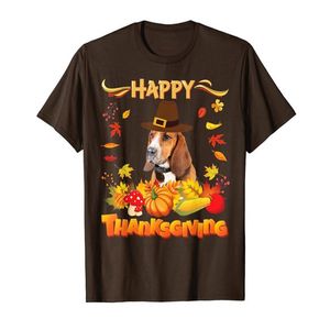 Happy Thanksgiving Basset Hound Dog, ik ben dankbaar voor mijn liefde T-Shirt296T
