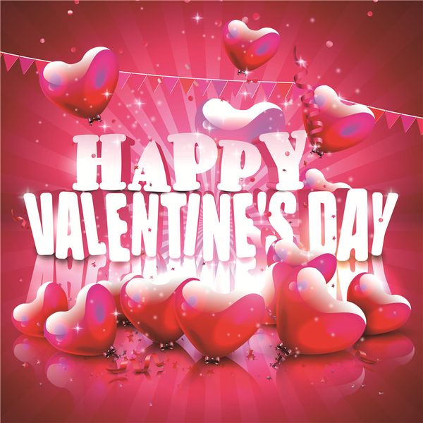 Feliz día de San Valentín fotografía telones impresos Rose rosa amor en forma de corazón globos fiesta romántica Photo Booth fondo