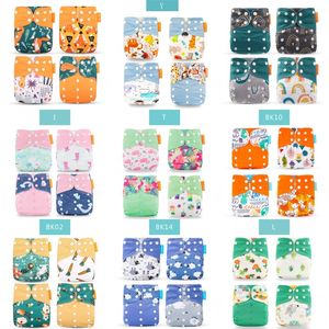 Happyflute OS Pocket Diaper 8pcs diape+8pcs microfiber insert Washable &Reusable Baby Nappy Adjustable Baby Nappy Cover 2417 Q2