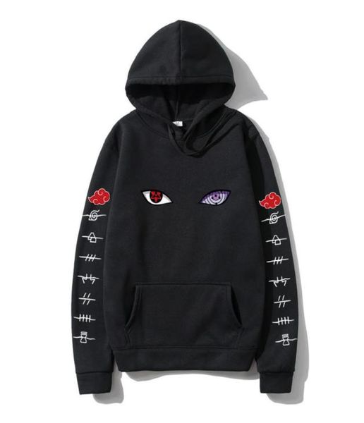 Sudaderas con capucha de Anime Harajuku para hombre y mujer, jersey con estampado de ojos de Uchiha Uzumaki Hatake, ropa informal estilo Hip Hop, Tops de marca masculina 2208033668251