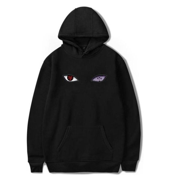 Hoodies anime harajuku uchiha uzumaki hatake yeux imprimer sweat-shirt hip hop streetwear plus taille 2xs-4xl5765254