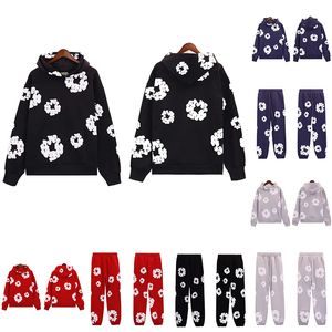 Harajuku gothic y2k larmes sweat à capuche pantalon pantalon denim pantalon de survan