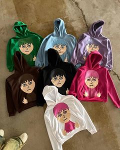 Sweat-shirt surdimensionné Harajuku grunge MII, sweat à capuche imprimé pour femmes, goth y2k, streetwear, vêtements gothiques, 240131