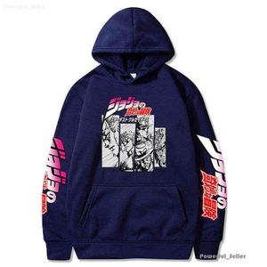 Harajuku Jojo Bizarre Adventure Hoodie Japanse Anime Mannen/vrouwen Sweatshirt met lange mouwen Tops Cartoon Hip Hop Vintage Kleding 2024 Dinsdag Ess 2098