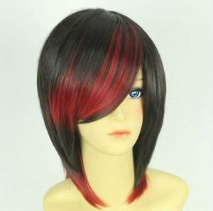 Nieuwe damesmode Red Black Cos Party Hair Wig