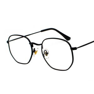 Harajuku persoonlijkheid onregelmatige zonnebril mode metalen bril mannen literaire stijl eyewear