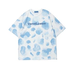 Harajuku T-Shirt japonais hommes été Hip Hop encre vache impression t-shirts Streetwear t-shirts à manches courtes haut décontracté coton 210527