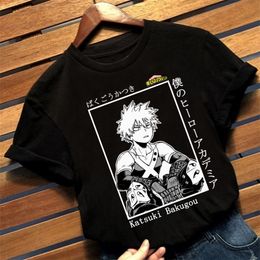 Harajuku t-shirt Anime mon Boku pas de héros académique Katsuki Bakugou O cou femmes t-shirt décontracté drôle hauts 220628