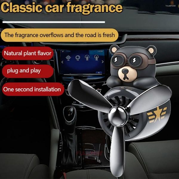 Harco Bear – diffuseur d'arôme pour voiture, désodorisant, parfum d'anime, ventilation A/C, pilote de parfum, décor, personnage de dessin animé