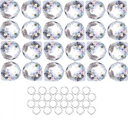 Groothandel Party Decoratie Crystalsuncatcher Clear Crystal Ball Prism Suncatcher Rainbow Hangers Maker Opknoping Kristallen Prisma's voor Windows, Auto, 20mm