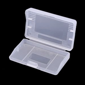 Boîtier de cartouche de jeu en plastique transparent dur Boîte de rangement transparente pour cartes de jeu GameBoy Advance GBA Protecteur de chariot DHL FEDEX EMS FREE SHIP