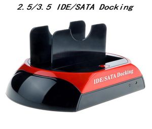 Harde schijfschijf Docking Station Base 25quot 35quot IDE SATA USB20 DOCK Dual HDD Externe Box -behuizing Case6544086