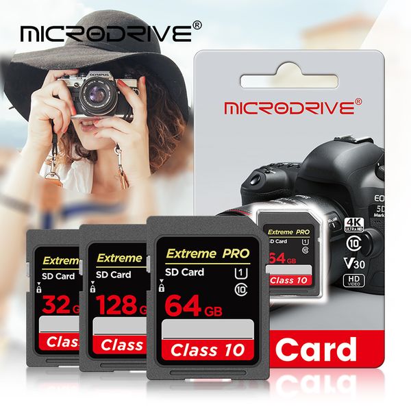 Pilotes durs Extreme Pro carte SD 256GB 128GB 64GB 32GB 16GB carte mémoire Flash SDXC SDHC carte classe 10 UHS-I pour appareil photo 230818