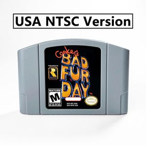 Harde schijven Conker's Bad Fur Day 64Bit Game Cartridge VS NTSC-versie of EUR PAL-versie Voor N64-consoles 230713