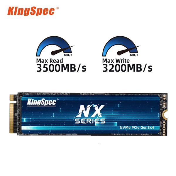 Disques durs KingSpec M2 NVMe SSD 512 go 1 to 2 to disque SSD interne 2280 PCIe disque d'ordinateur pour PC de bureau ordinateur portable 231202