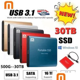 Harde schijven M.2 SSD 500Gb 1Tb Flash Drive Externe Typec Hoge snelheid USB3.1 2Tb 4Tb 8Tb Opslag Draagbare Hd-schijf voor laptop 221105 Dr Dhqb5