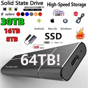 Harde Schijven Portable SSD Type-C USB3.1 16TB 4TB 2TB 1TB High Speed 500GB Externe Solid State Mobiele Opslag voor Laptop PS4 221105