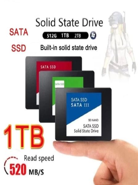 Discos duros SATA SSD 25 pulgadas de alta velocidad 240GB 480GB 500GB 512GB HD 1TB unidad interna de estado sólido de 2TB para portátil Notebook 2211056705913