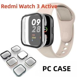 Funda dura de cristal para PC para Redmi Watch 3 Lite, Protector de pantalla de carcasa protectora para Watch 3 Active Cover