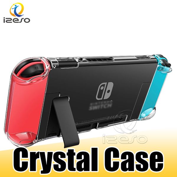 Funda protectora dura para PC, carcasa de cristal transparente para Nintendo Switch NS, funda para juegos a prueba de polvo y antiarañazos, accesorios para controlador de consola