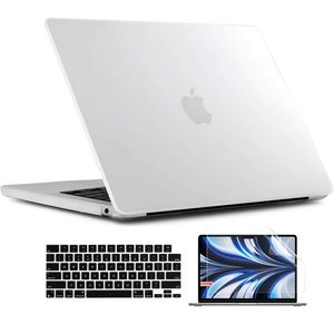 Hard Shell Cover Frosted Case Voor MacBook Air 15 Inch 2023 Release, Model A2941 met M2 Chip + Toetsenbord Cover Screen Protector