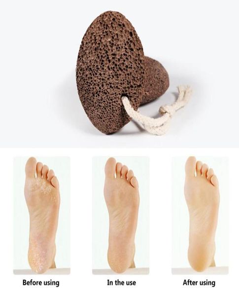 Calle de peau dure Débassement Scommorage Pouce Pumice Natural Lava Pumice Stone Callus Coffee Remover For Feet Pédicure Exfoliation Tool4327555