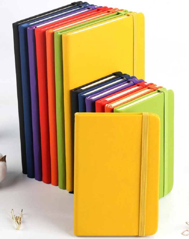 Paperage Lined Journal Notebook A5 A6 Hardcover Notebook PU Läder Anteckningsbok för kontor, Hem, Skola eller Business 80 Sheets