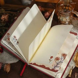 Hardcover notitieboekje (Rose Poetry Series) Rode roos illustratie Mooi dagboek Student Kladblokboek