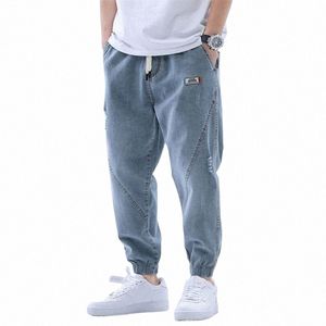 Harem Jeans Hommes 2022 Pantalon Denim Casual Hip Hop Coréen Fi Streetwear Pantalon Cargo Lâche Pantalon de Jogging Plus Taille 5XL W0Db #