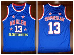 Harlem Globetrotters 13 Wilt Chamberlain College Basketball Jersey Blue Vintage All Ed Size S-3xl de nosotros